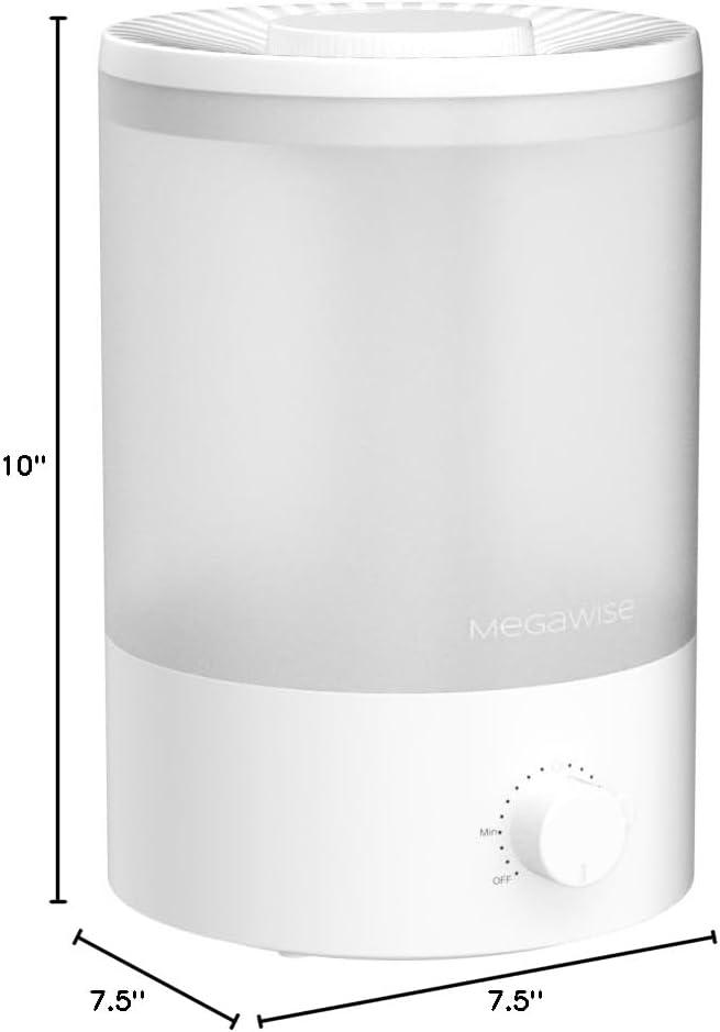 image:imageMegaWise Ultrasonic Cool Mist Humidifier SK7620 15L Capacity WhisperQuiet Operation Adjustable Mist Output Auto ShutOff Ideal for Home Office Baby Room and Bedroom35 L