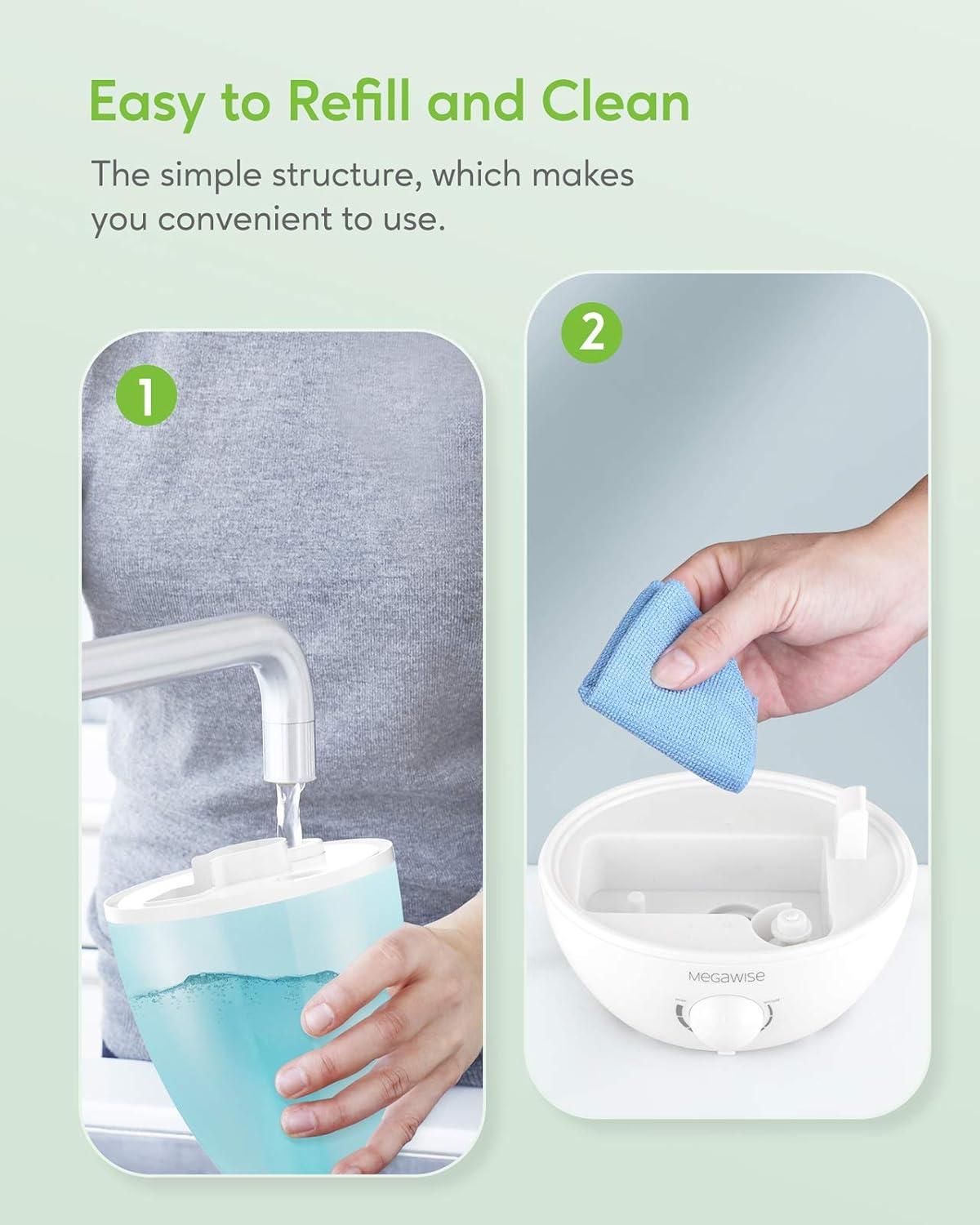 image:imageMegaWise Ultrasonic Cool Mist Humidifier SK7620 15L Capacity WhisperQuiet Operation Adjustable Mist Output Auto ShutOff Ideal for Home Office Baby Room and Bedroom15 L