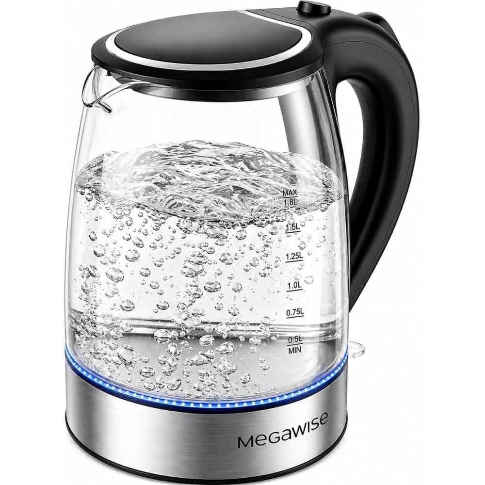 image:imageMegawise Electric Glass Kettle with Auto ShutOff 18L