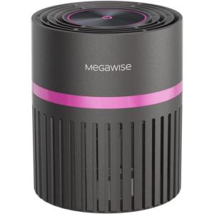 image:imageMEGAWISE H13 HEPA Air Purifier for Home Bedroom amp Office  3Stage Filtration for Smoke Dust Pet Dander  Quiet amp OzoneFreeBlack