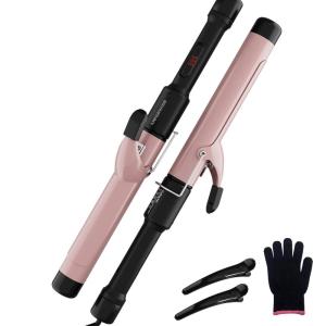 image:imageMEGAWISE Unlock Your Hairs Potential with MegaWise Pro Curling Iron 1 14 inch Ceramic Barrel 60s Fast Heating AntiScald Grip and Complete Styling Kit for Effortless Glamour
