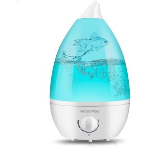 image:imageMegaWise Ultrasonic Cool Mist Humidifier SK7620  15L Capacity WhisperQuiet Operation Adjustable Mist Output Auto ShutOff  Ideal for Home Office Baby Room and Bedroom15 L