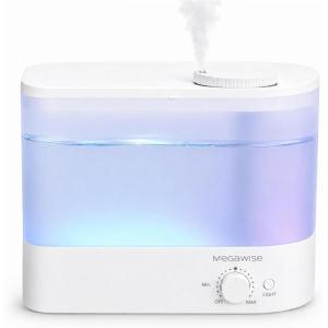 image:imageMegaWise Ultrasonic Cool Mist Humidifier SK7620  15L Capacity WhisperQuiet Operation Adjustable Mist Output Auto ShutOff  Ideal for Home Office Baby Room and Bedroom6 L